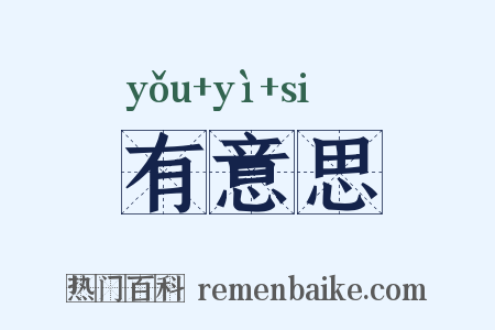 有意思是什么意思的图片